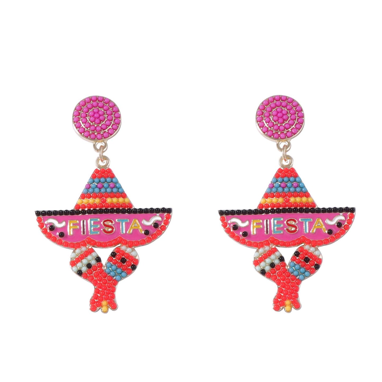 Chic & Fresh Geometric Alloy Letter Ear Drops for Women - Unique Creative Design with Adorable Aesthetic Beads