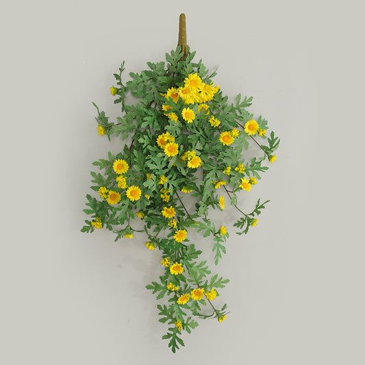 Charming Rustic Sunflower Wall Hanging - Lifelike Daisy Vine Decor Perfect for Instagram Aesthetic and Farmhouse Vibes