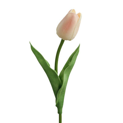 Single Stem Miniature Tulip - Realistic PU Faux Flower for Home Décor, Photography Props, and Elegant Table Centerpieces