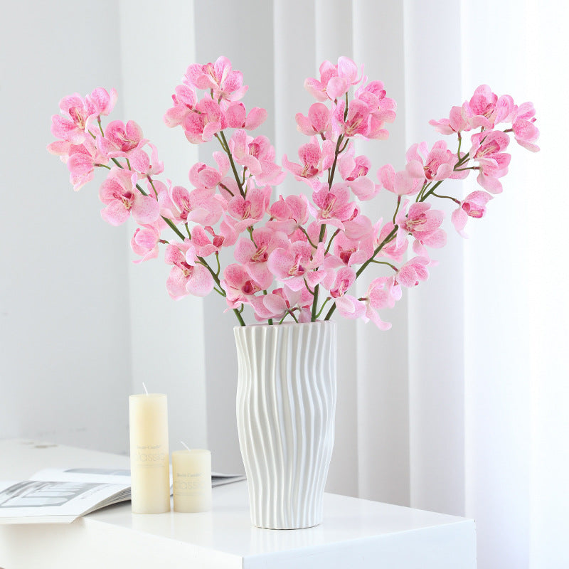 Durable Plastic Orchid Artificial Flowers - Stunning Spider Orchid Imitation Bouquet for Living Room and Dining Table Decoration