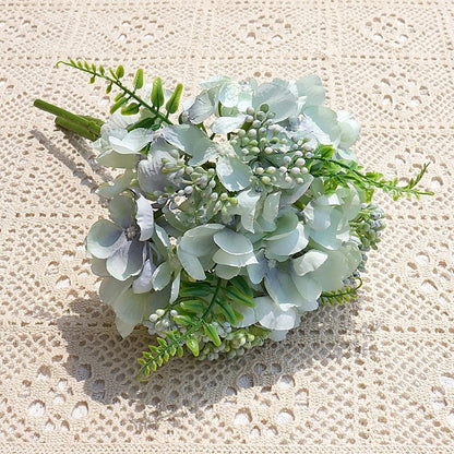 Lifelike Hydrangea Artificial Flower Arrangement for Home, Hotel, and Event Decor – Perfect for Weddings, Photography Props, and Stylish Displays