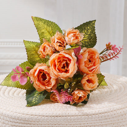 Stunning Faux Peony Floral Arrangement for Home & Wedding Decor - Elegant Artificial Flowers for Garden and Event Styling