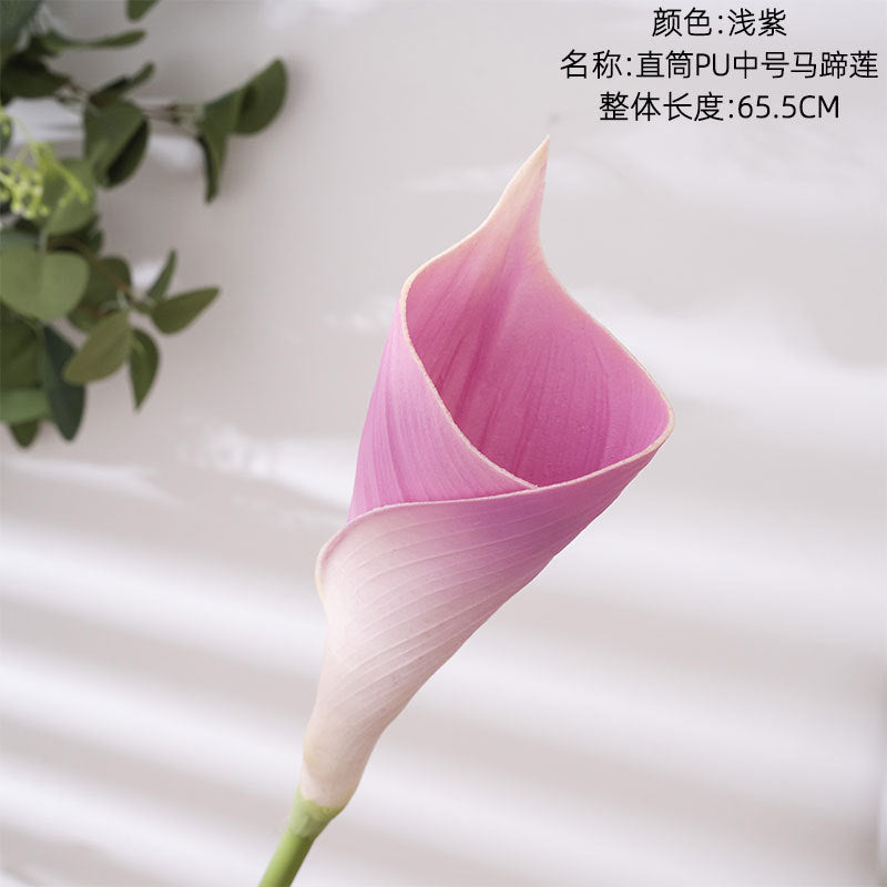 Stunning Green Plant Wedding Decor - Realistic Calla Lily Artificial Flowers for Ins-inspired Aesthetic - Perfect for Home Decor & Event Styling - Model MW01511Y