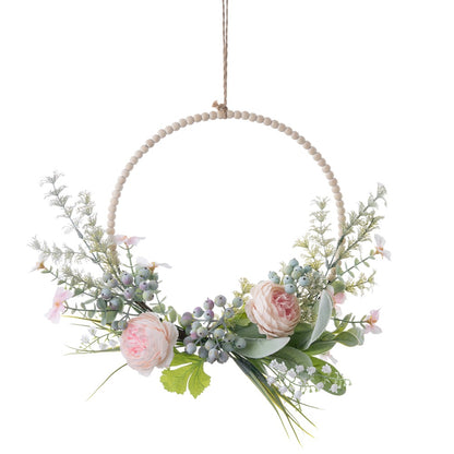 Stunning Huixi Xiao Mudan Half-Circle Faux Flower Bouquet - Elegant Home Decor Wall Art Design - Perfect for Weddings and Special Occasions - CF01294