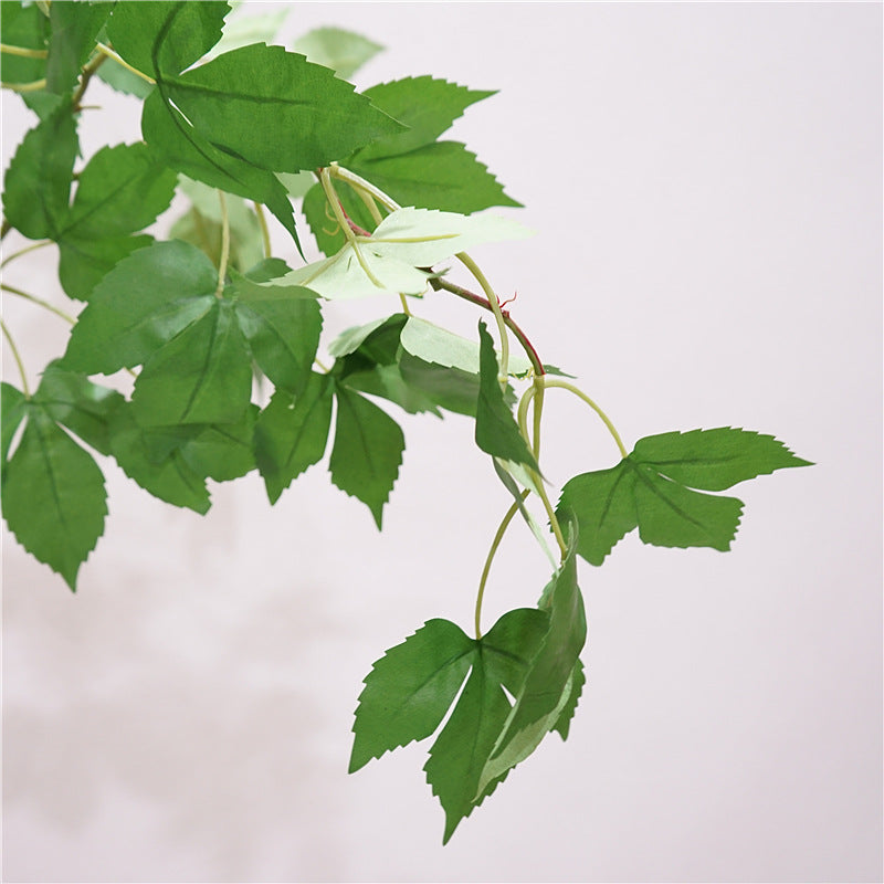 Quality Artificial Greenery - Lush Two-Branch Hanging Wall Ivy Vine with Realistic Grape Leaves - Perfect for Home Decor, Garden Accents, and DIY Projects