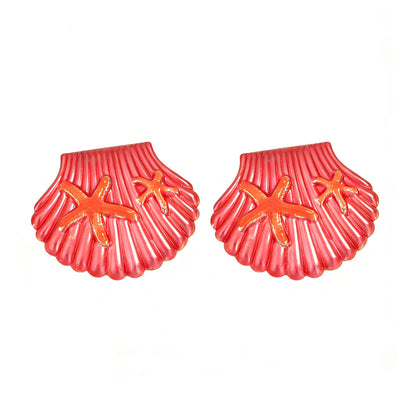 Fresh and Sweet Ocean-Inspired Shell Stud Earrings – Unique, Versatile, and Minimalist Jewelry for Women