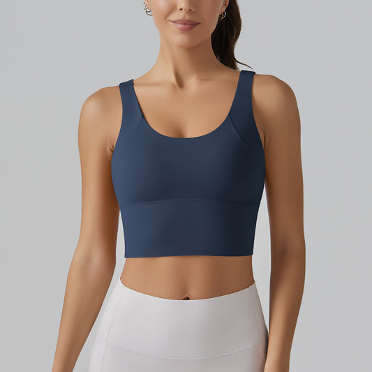 V Shaped Back Supportive Cloud Feel Sports Bra High Elasticity and Comfort for Running Gym Workouts and Yoga