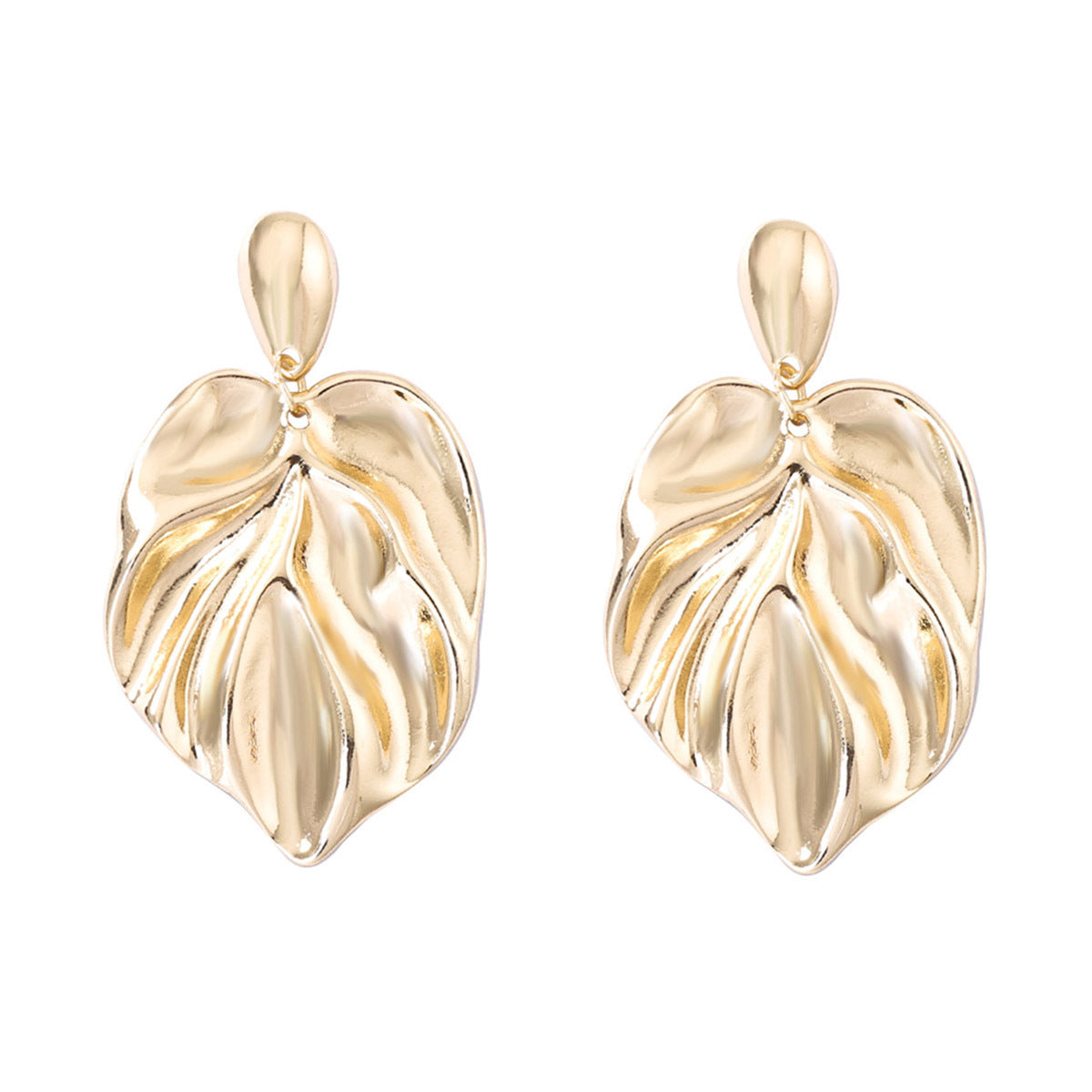 Elegant and Chic Lightweight Alloy Leaf Drop Earrings – Versatile, Minimalist Women’s Jewelry Perfect for Any Occasion