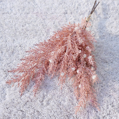 L384 Artificial Blossom Bouquet with Three Branches of Powdered Pine and Juniper - Perfect for Home Décor, Weddings, and Floral Arrangements