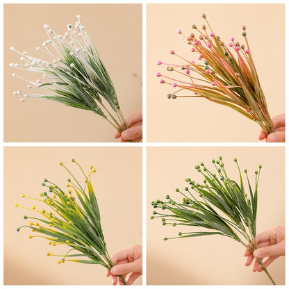 Charming Wedding Decoration with Green Faux Plants and Dotted Grass - Realistic Ins Style Decorative Flowers MW77702