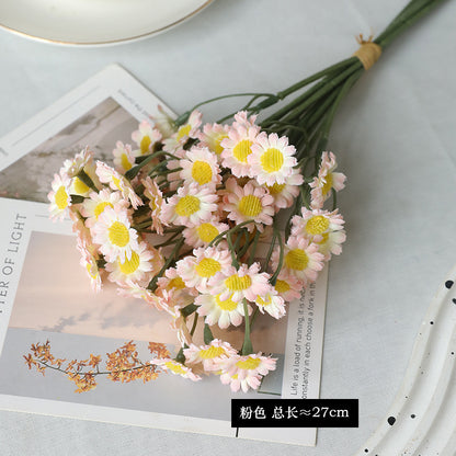 Elegant 6-Stem Artificial Daisy Bouquet for Home Decor and DIY Wedding Decorations - Realistic Chamomile Flower Arrangement for Crafting and Celebrations