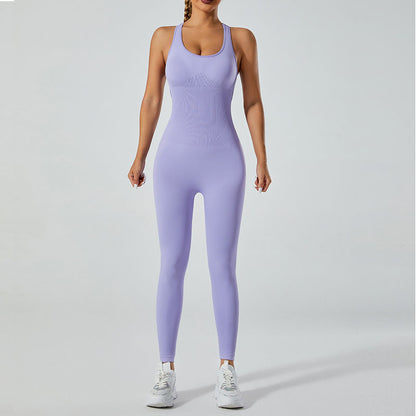 Seamless One Piece Yoga Jumpsuit Versatile Yoga Pants and Dance Outfit for Comfort and Style in Your Workout Routine