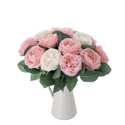 Elegant Night Rose Faux Flowers for Home Decor and Wedding Decorations - GF15423Y | Realistic Look, Long-lasting Beauty, Easy Maintenance