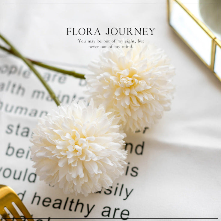 Stunning Nordic Dandelion and Hyacinth Faux Flowers - Lush Greenery for Wedding Decor, Event Backdrops, and Floral Walls