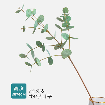 Realistic Faux Eucalyptus Plant for Home and Hotel Decor – Lush 7-Branch Eucalyptus Leaves for Fresh and Inviting Flower Arrangements