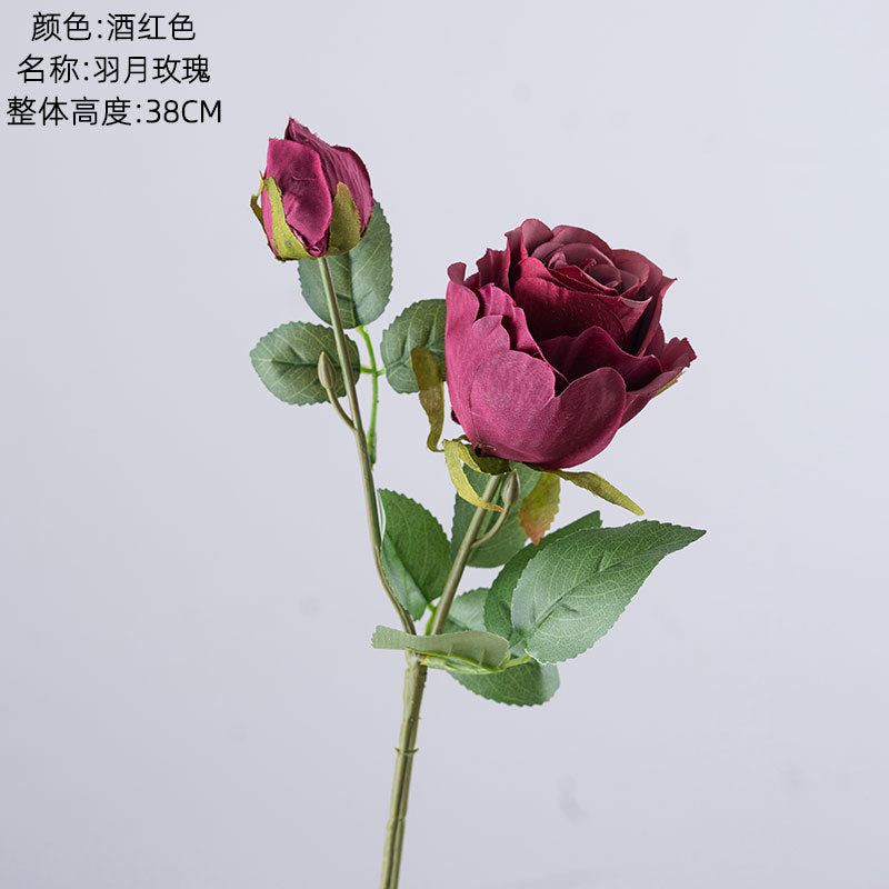 Elegant Artificial Rose Bouquet in INS Style – Perfect for Home Decor and Wedding Celebrations – Feather-light Faux Flowers by Yugetsu, Model YC1117