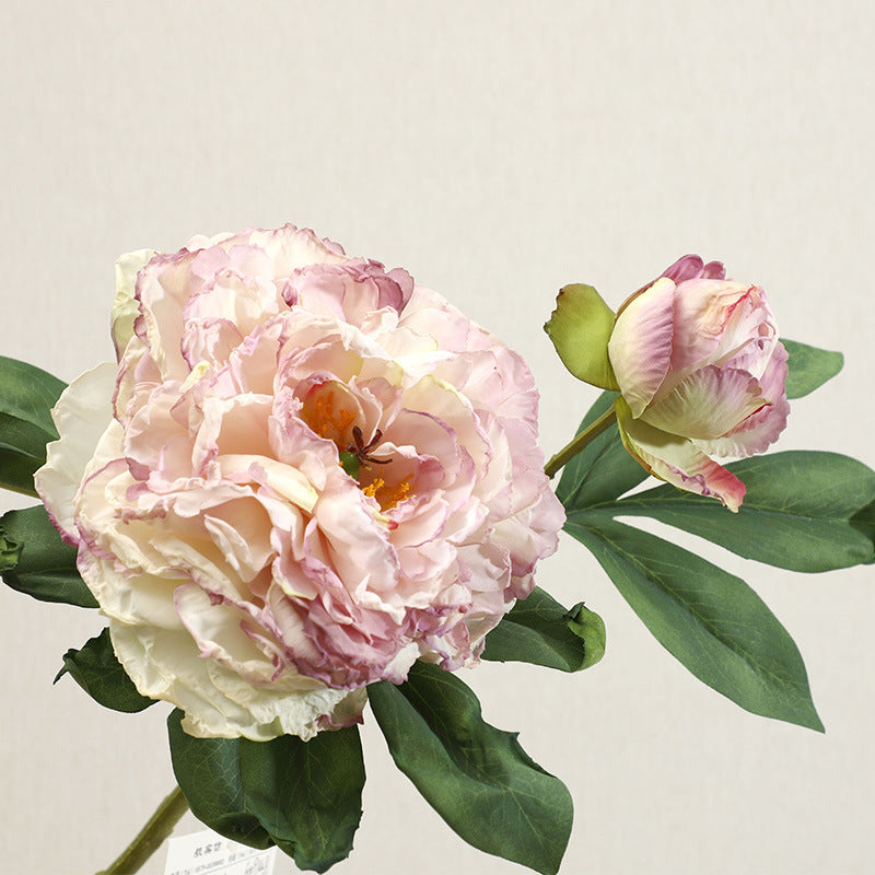 Luxury Double-Headed Peony Artificial Flowers: Elegant Home Decor for Living Room, Stunning Table Centerpiece, Realistic Floral Arrangement