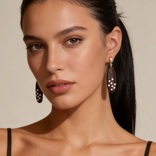 Vintage-Inspired Minimalist Alloy Geometric Earrings with Micro Cubic Zirconia – Versatile Daily Wear for Effortless Style