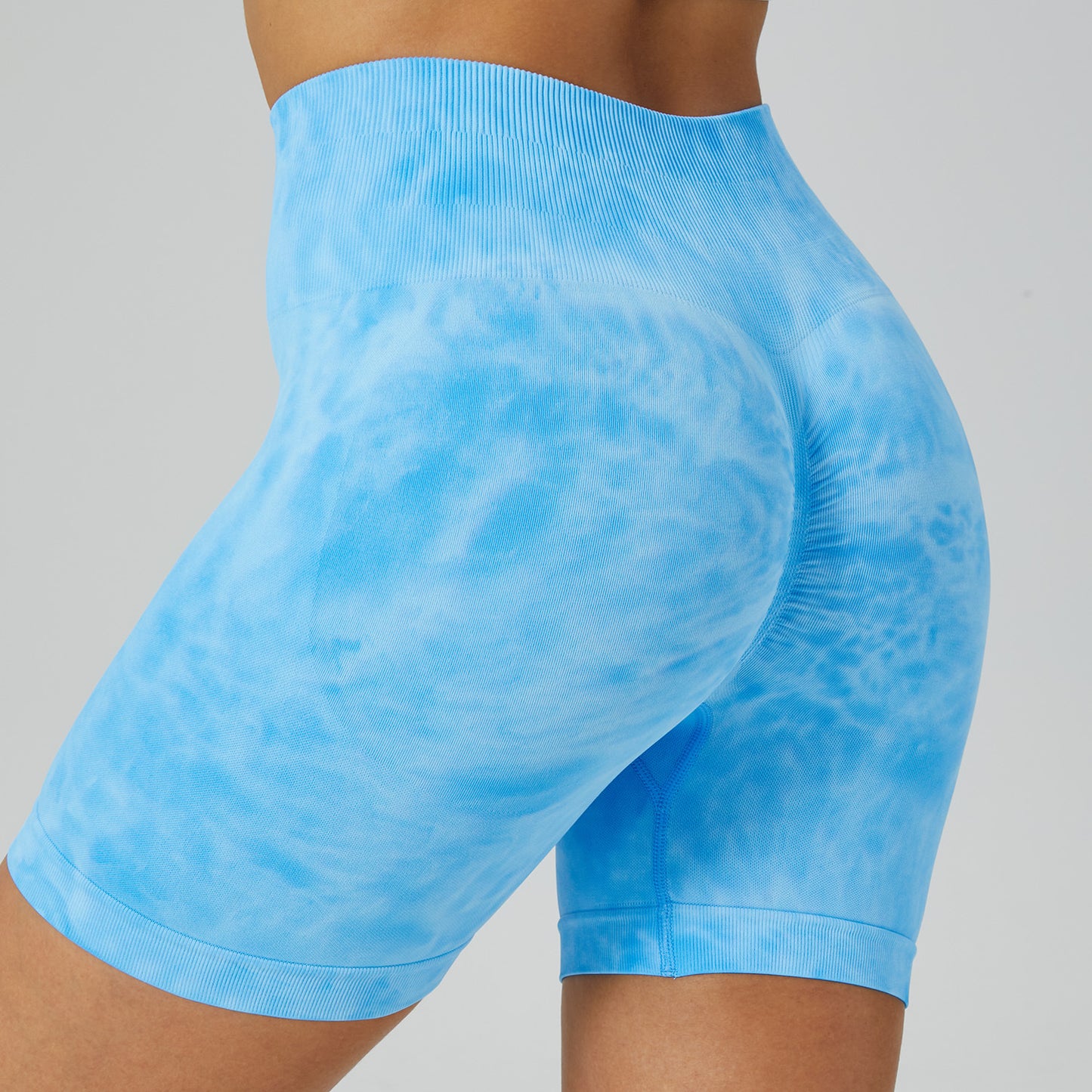 High Waisted Tie Dye Gym Shorts for Women Seamless Breathable Stretchy Yoga Pants with Butt Lifting Design for Every Workout