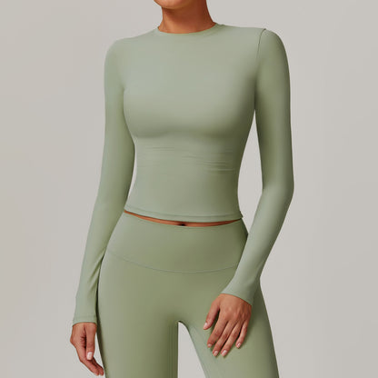 Versatile Long Sleeve Fleece Lined Yoga and Fitness High Neck Thermal Bodysuit for Comfort and Performance Style 8924