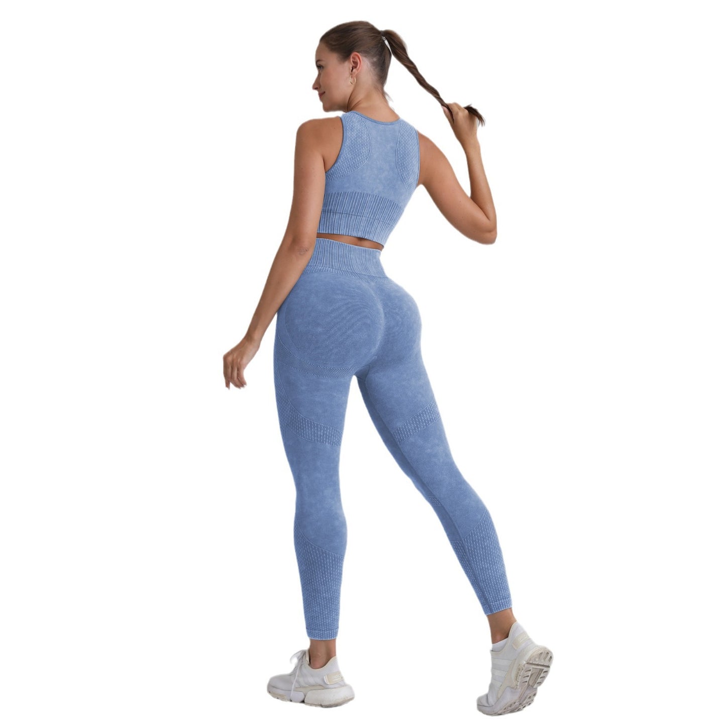 High Performance Fall Winter Sports Bra and High Waisted Leggings Set for Running Yoga and Intense Workouts Comfortable and Activewear