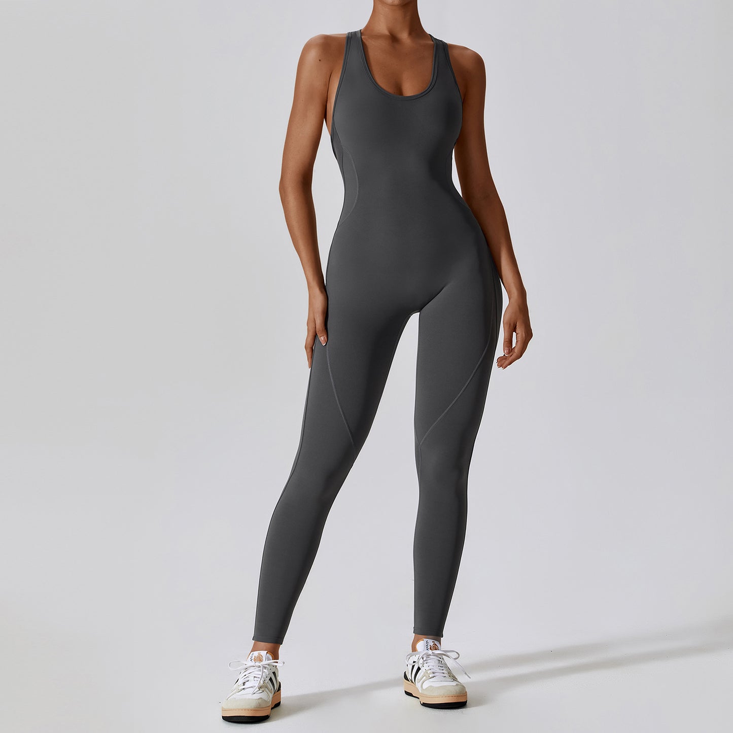 High Performance Women's Yoga Bodysuit with Open Back Design Ultra Stretch One Piece Yoga Outfit for Comfortable Movement