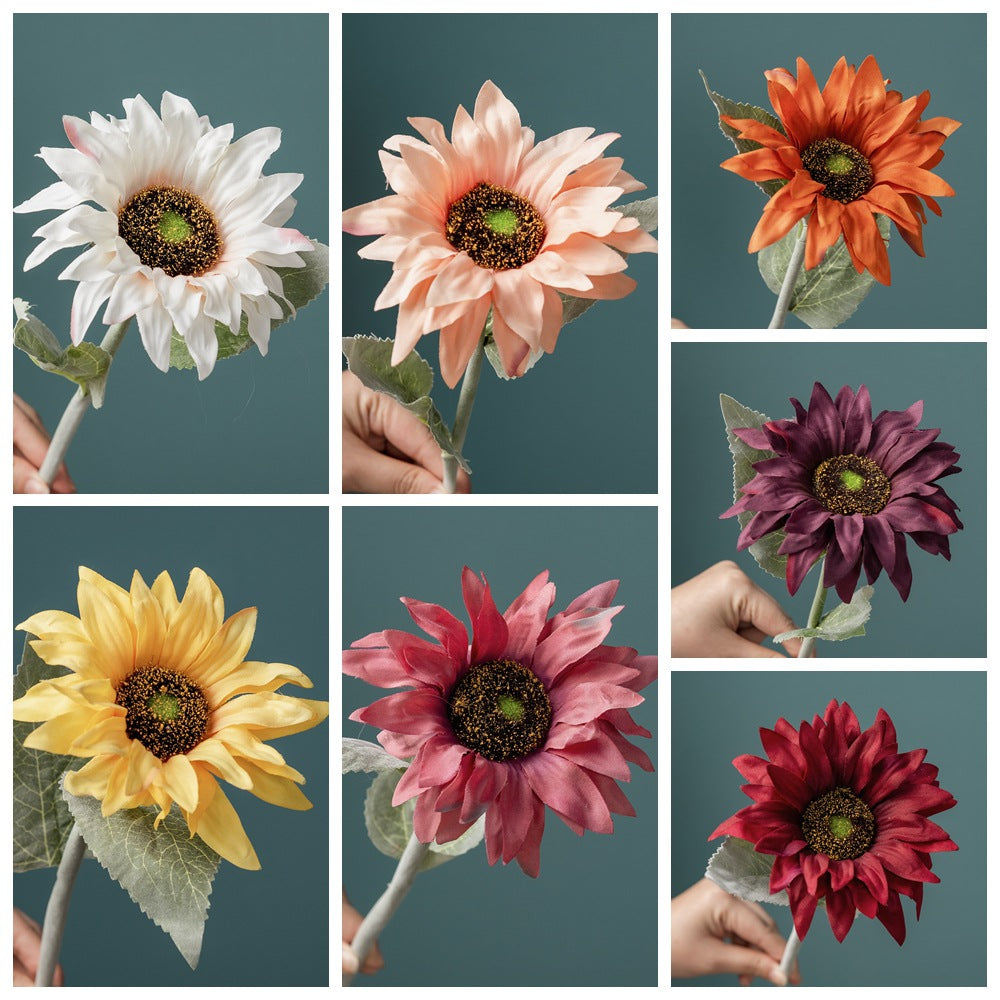 Realistic Sunflower Decorative Artificial Flower – Perfect for Weddings, Home Decor, and Year-Round Floral Arrangements | Beautiful Faux Green Plant - Model MW33712