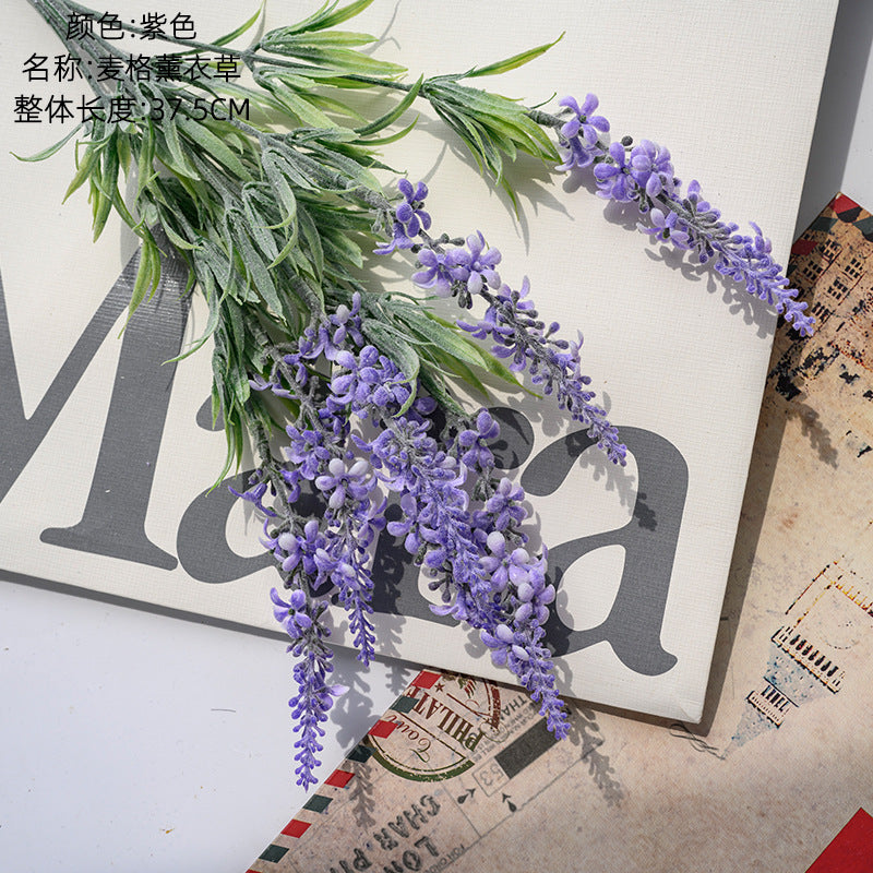 Mag Flower Lavender Artificial Plants - Realistic Home Decoration, Perfect for INS Aesthetic, Ideal for All Occasions - Model MW56669