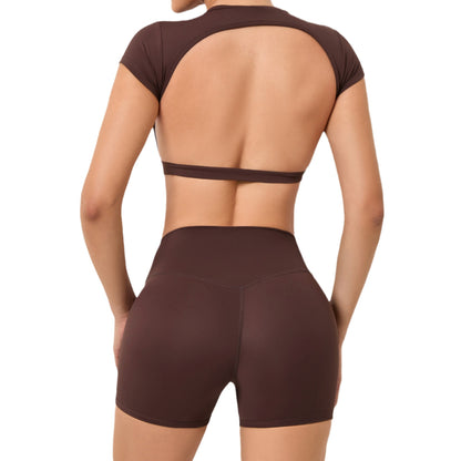 Elevate Your Workout with Our Beautifully Tailored Yoga Set Flattering High Waisted Leggings and Soft Comfortable Sports Bra for Enhanced Shape and Performance