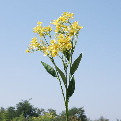 Realistic Faux Fragrant Flower Bouquet - 3 Branch Lilac Spray, Perfect for Home Decor, Weddings, and Photography Styling