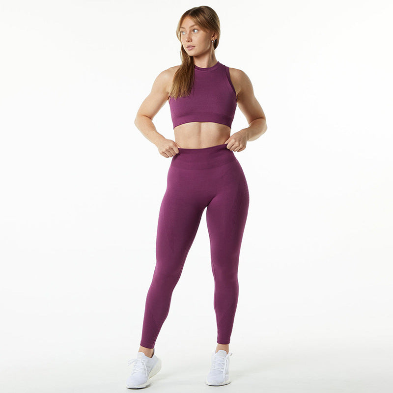 High Waist Yoga Pants and Sculpting Workout Set for Women Lifts and Shapes Your Figure for High Intensity Fitness