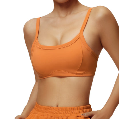 Women's Seamless Yoga Sports Bra with Built In Support Open Back Design for Maximum Comfort and Shock Absorption