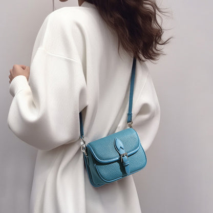 Genuine First Layer Cowhide Shoulder Bag Minimalist Leather Crossbody Purse for Women for Commuting and Casual Outings
