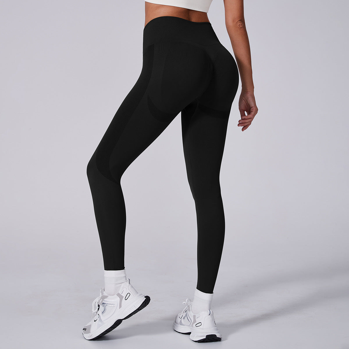 High Waisted Seamless Yoga Pants for Women Sculpting Peach Lift Leggings for Fitness Exercise and Active Lifestyle for Yoga Gym and Everyday Wear