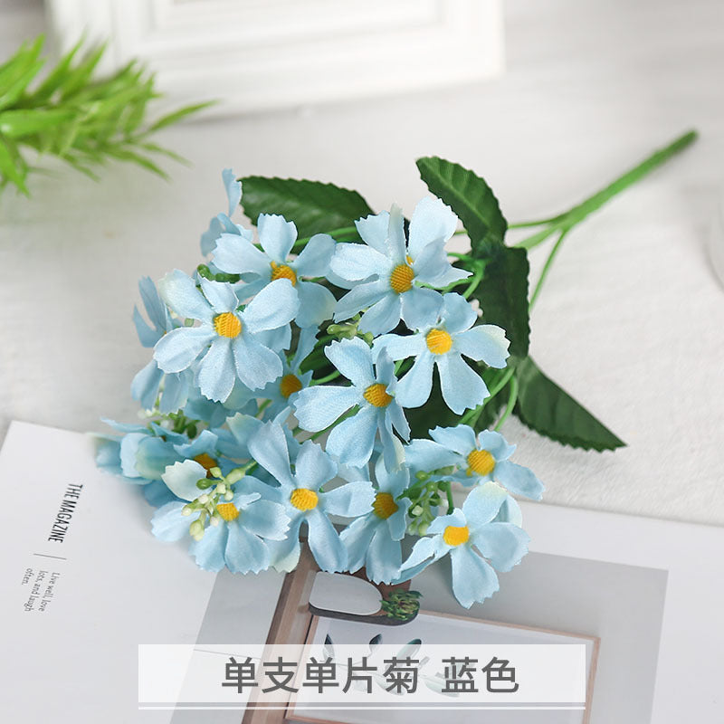 Realistic Small Daisy Artificial Flower for Home Decor - Perfect for Outdoor Events, Weddings, and Photography Props