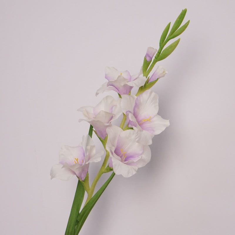 Stunning Single Stem Gladiolus Artificial Flower for Living Room Decor - Perfect for Coffee Tables, Dining Tables, Wedding Backdrops, and Photography Props