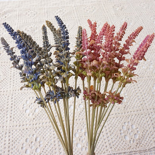 Lavender Artificial Flowers for French Garden Décor - Realistic Lavender Faux Blooms Perfect for Home, Event Styling, and Wedding Decorations