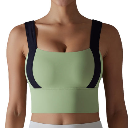 Dual Sided Classic Nylon Sports Bra for Women Back Design for Running Fitness and Yoga