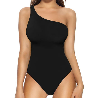 Off Shoulder Bodysuit for Women Sultry Triangle Cut with No Cup Lining for Effortless Confidence