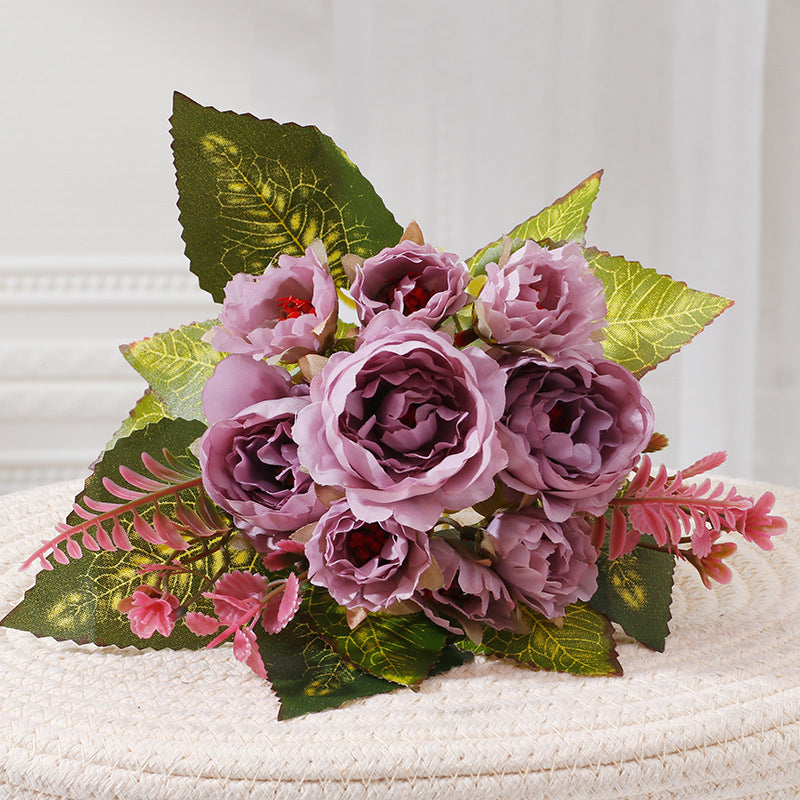 Stunning Faux Peony Floral Arrangement for Home & Wedding Decor - Elegant Artificial Flowers for Garden and Event Styling