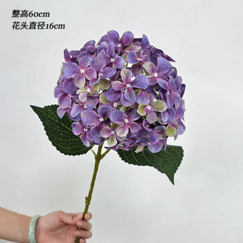 Stunning Princess Hydrangea Artificial Flowers for Elegant Living Room and Dining Table Décor – 3D Printed Floral Arrangements Perfect for Wedding Aisle Decorations and Special Events