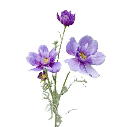 Stunning Artificial Queen Cosmos Flower - Single Stem Decorative Floral Arrangement for Home, Weddings, and Events - Perfect for Soft Decor and Stylish Embellishments