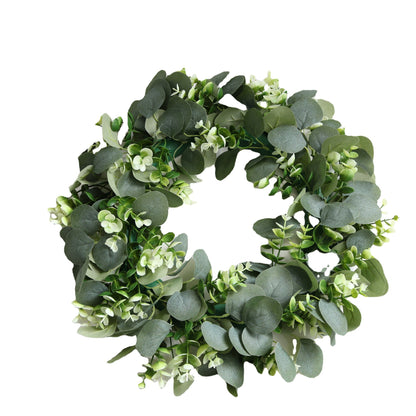 Stunning Nordic-Inspired Eucalyptus Floral Wreath - Perfect Decorative Door Accent for Home, Weddings, and Birthdays | Elegant Greenery for Year-Round Charm