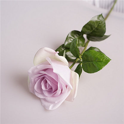 Luxurious Moisture-Infused Realistic Rose Stem - Perfect Artificial Flower for Home Décor, Bridal Bouquets, and Wedding Arrangements | Ideal for Events and Lasting Memories