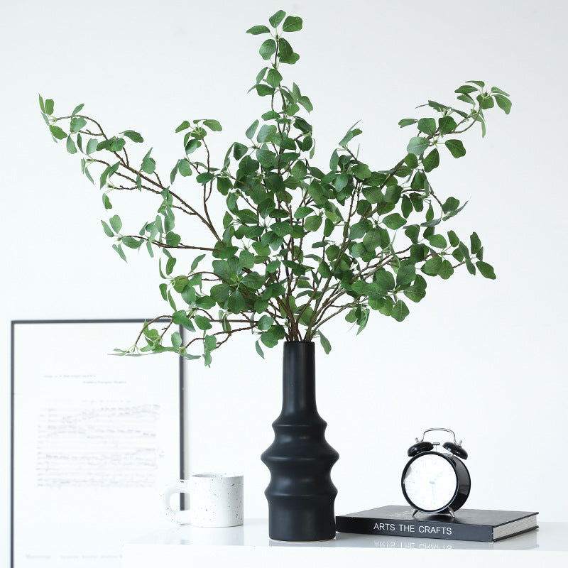 Lifelike Artificial Plant Ivy Lotus Leaves - Zen-Inspired Floral Arrangement with Realistic Long Branches for Home Living Room Decor