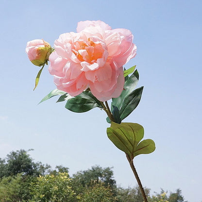 Elegant Double Peony and Phoenix Flower Arrangement - Luxurious Faux Floral Decor for Home and Wedding Decorations