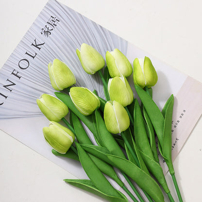 Touch Realistic Mini Tulip Faux Flowers – Perfect for Outdoor Decor, Stunning Photography Props, and Elegant Arrangements