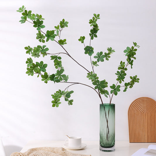 Japanese-style Hanging Bell-shaped Wooden Floral Arrangement with Realistic Leaves – Perfect for Home Decor, Photography Props, and Nordic-Inspired Store Displays