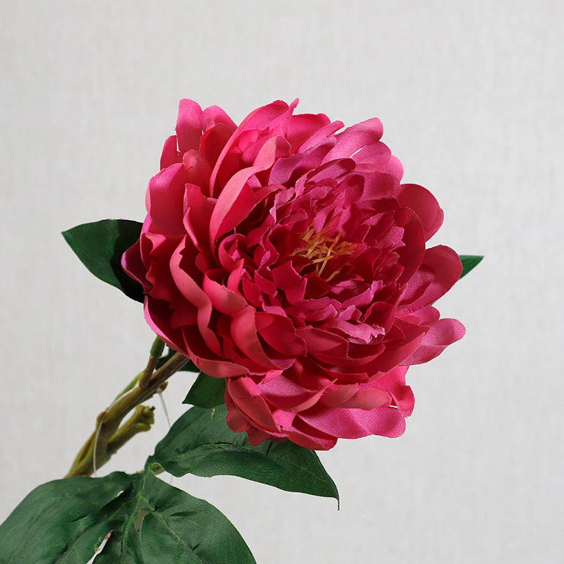 Luxurious Touch of Moisture with Realistic Peony Flower Bouquet - Perfect Home Décor Accent for Living Room Arrangements and Floral Displays