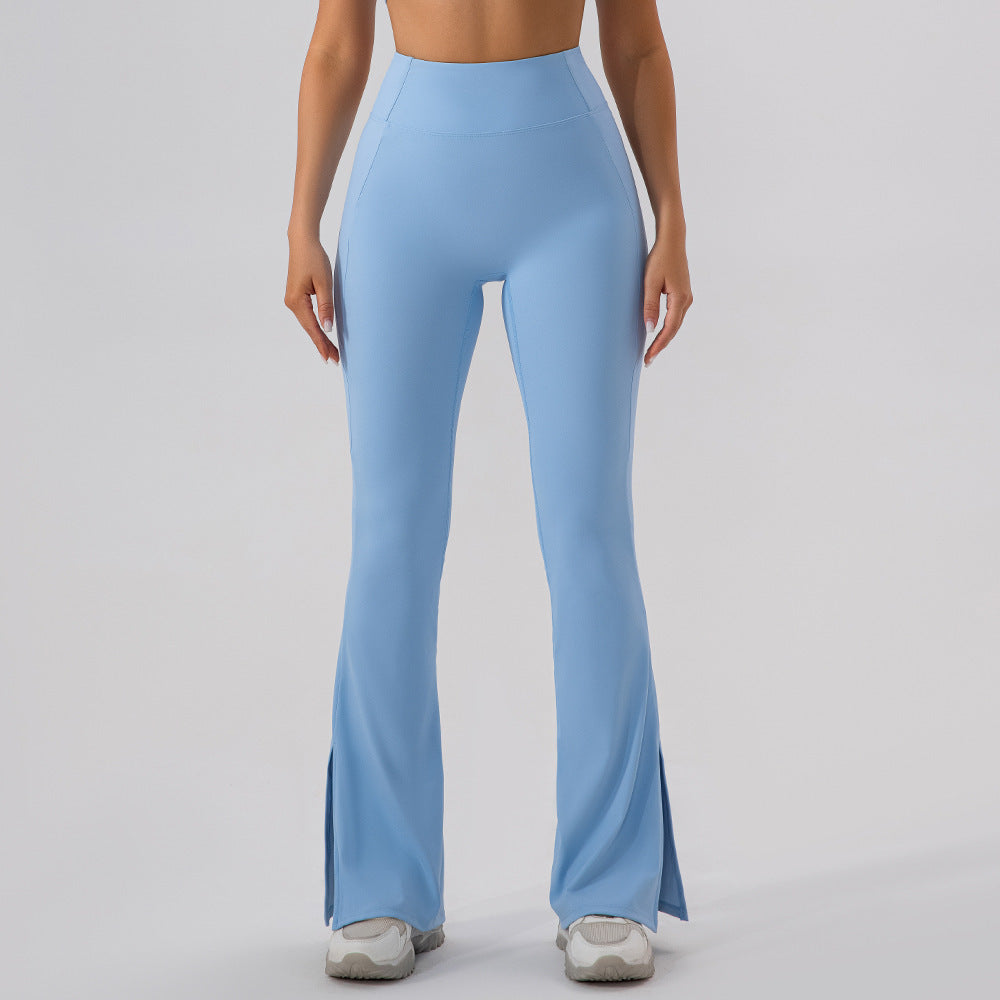 High Waisted Workout Leggings for Women Flattering Dance Yoga and Fitness Pants with Butt Lifting Design Bell Bottoms and Relaxed Wide Leg Fit